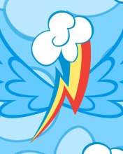 Das Rainbow Dash Wallpaper 176x220