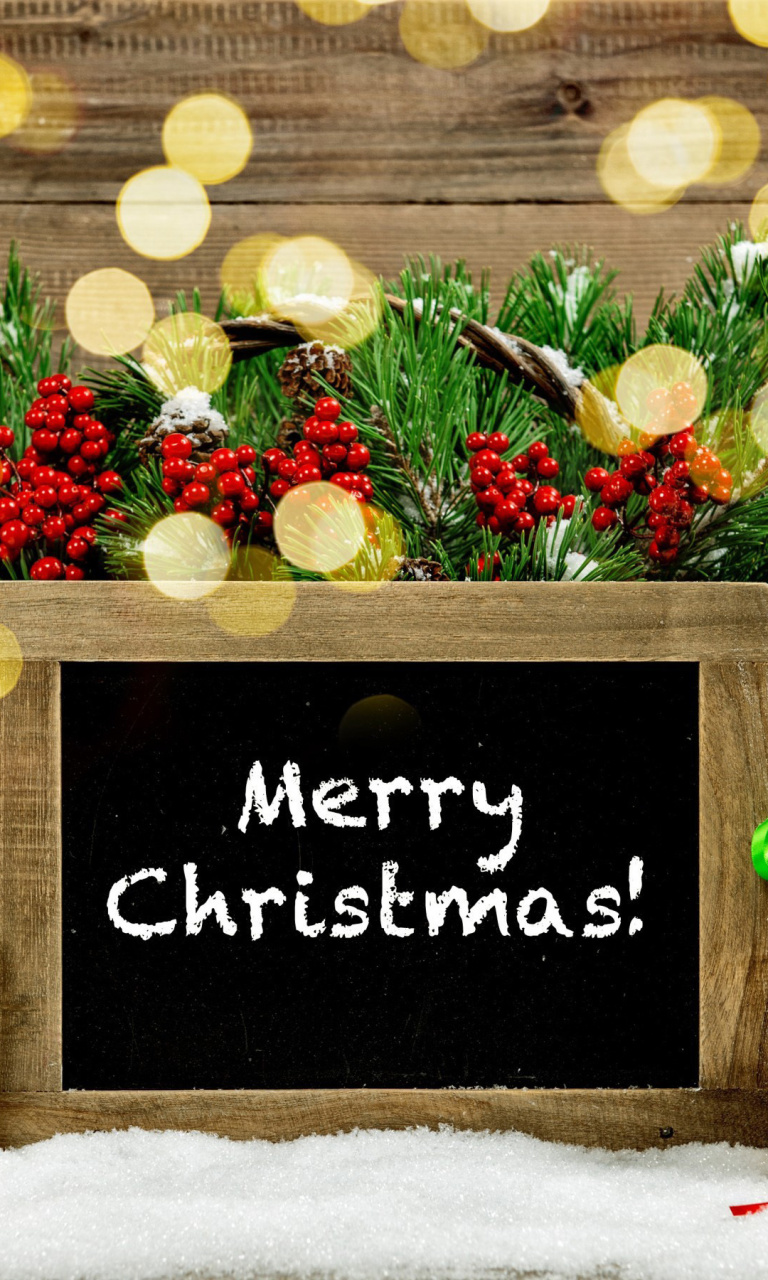 Fondo de pantalla Merry Christmas 768x1280