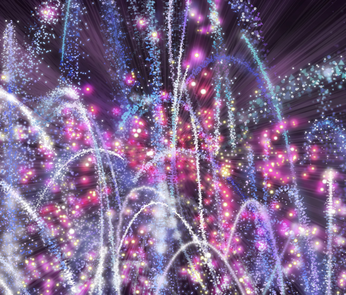 Das New Year 2014 Fireworks Wallpaper 1200x1024