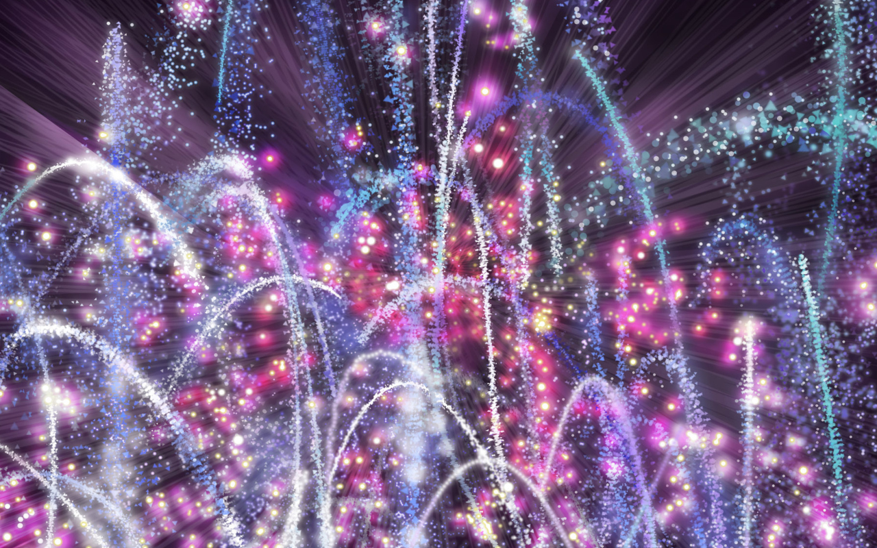 Das New Year 2014 Fireworks Wallpaper 1280x800