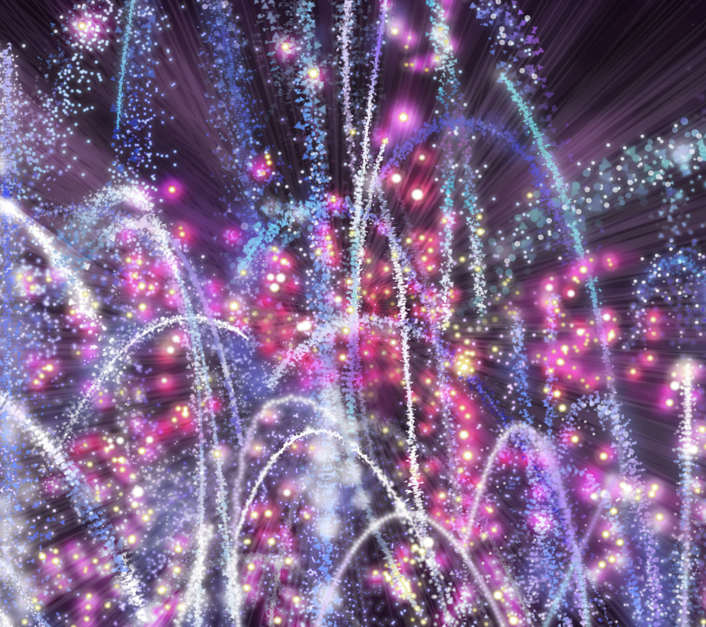 New Year 2014 Fireworks wallpaper 1440x1280