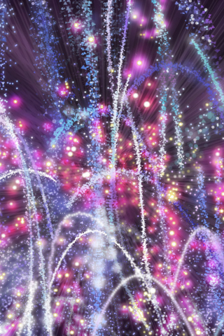 Das New Year 2014 Fireworks Wallpaper 320x480