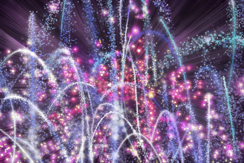 Обои New Year 2014 Fireworks 480x320