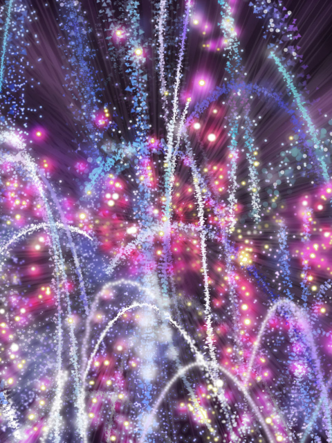 New Year 2014 Fireworks wallpaper 480x640