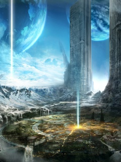 Screenshot №1 pro téma Fantasy Space World 240x320