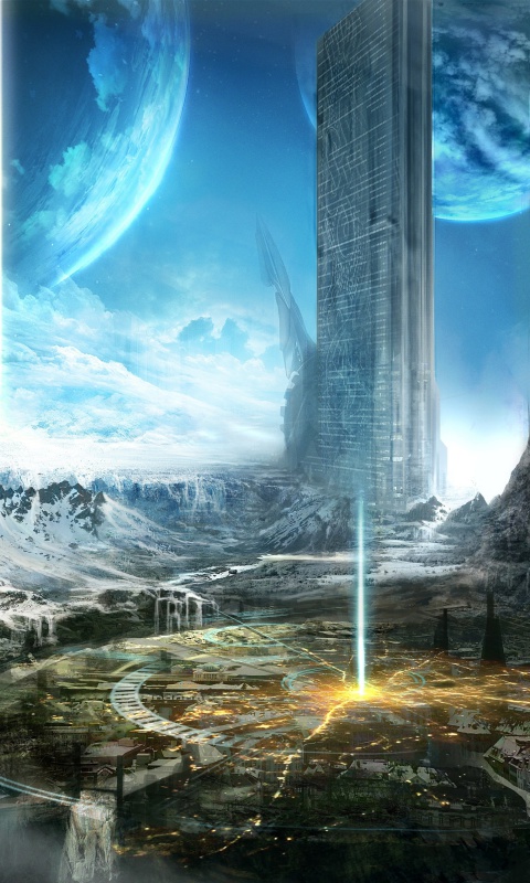 Sfondi Fantasy Space World 480x800