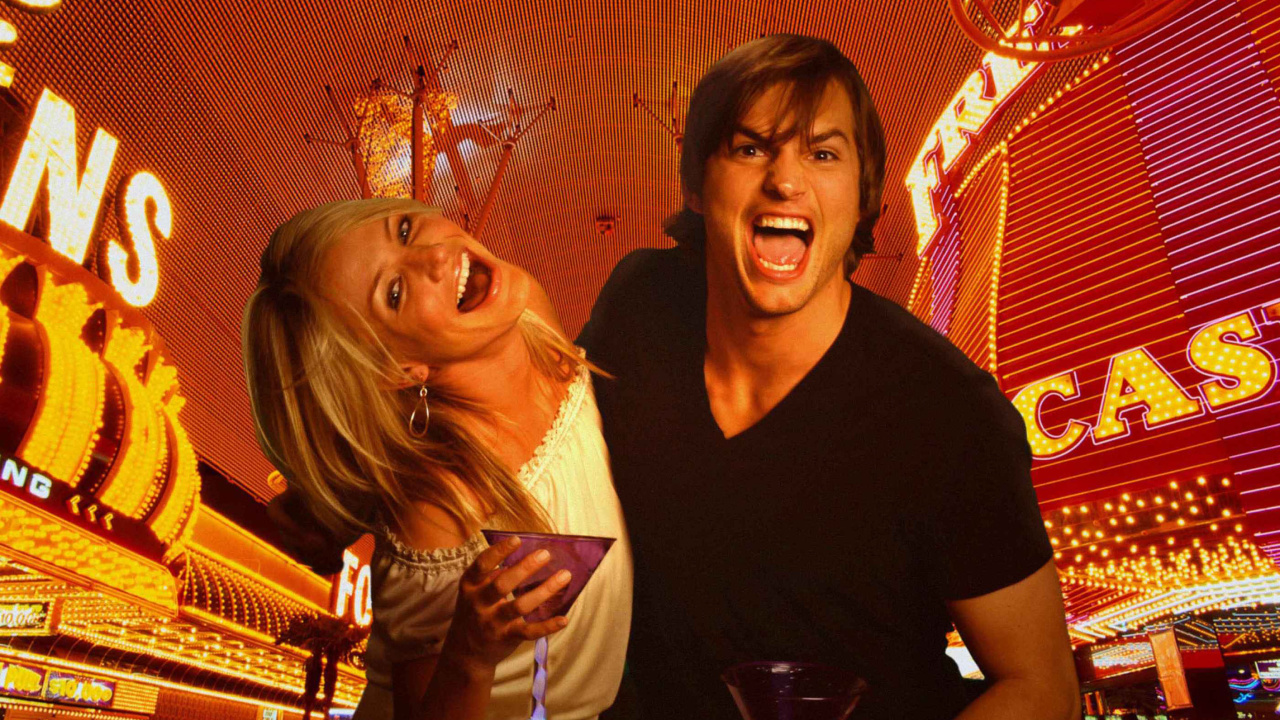 Das Cameron Diaz And Ashton Kutcher in What Happens in Vegas Wallpaper 1280x720
