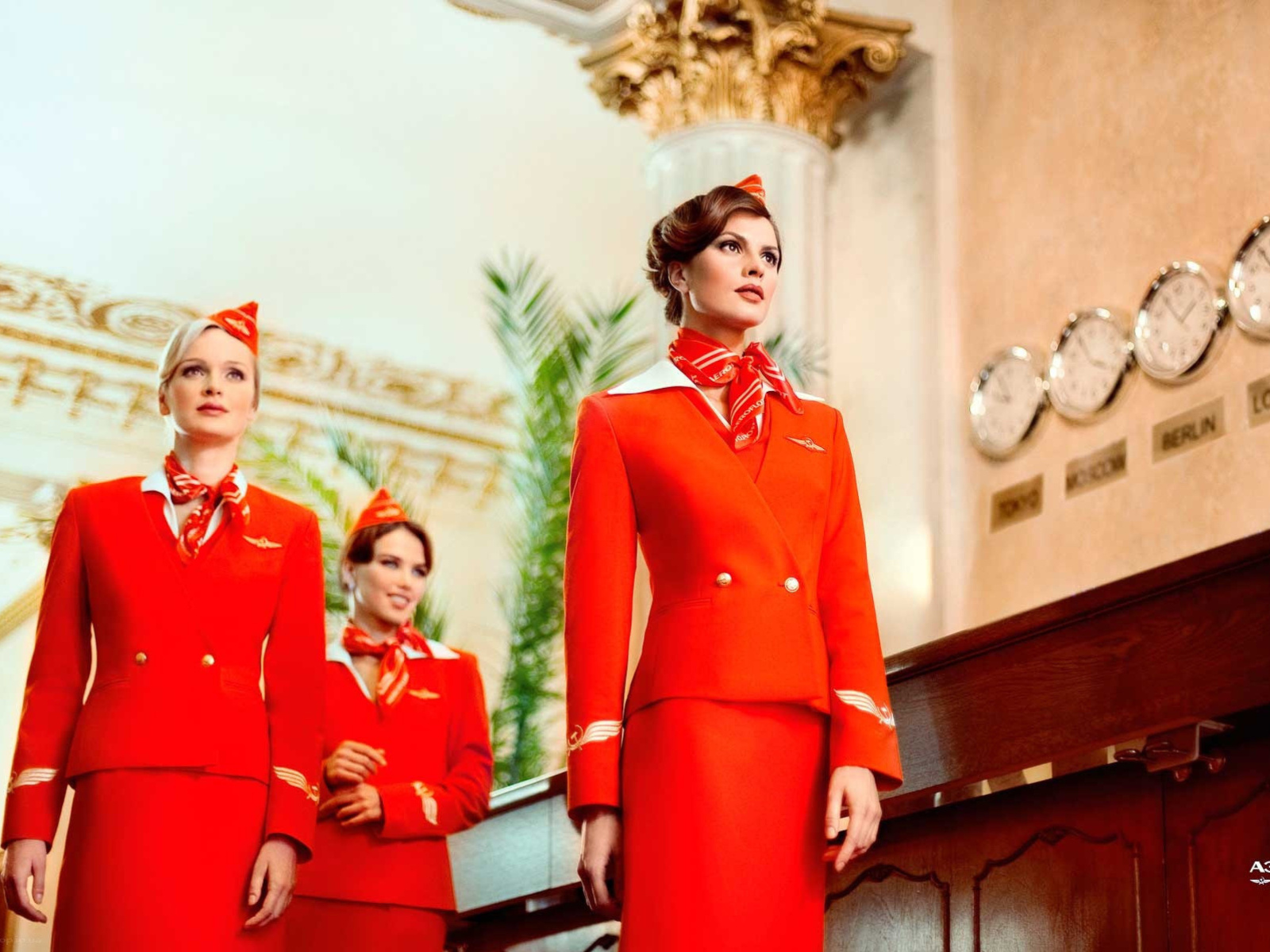 Fondo de pantalla Aeroflot Flight attendant 1600x1200