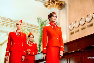 Aeroflot Flight attendant sfondi gratuiti per 1152x864