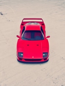 Screenshot №1 pro téma Red Ferrari F40 Top Angle 132x176