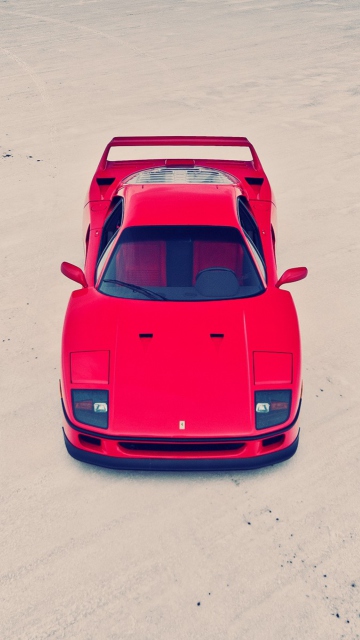 Red Ferrari F40 Top Angle screenshot #1 360x640