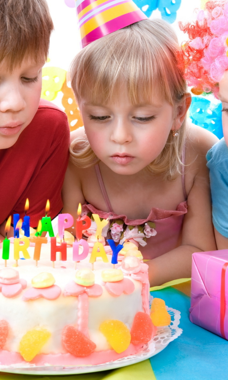 Fondo de pantalla Kids Birthday 768x1280