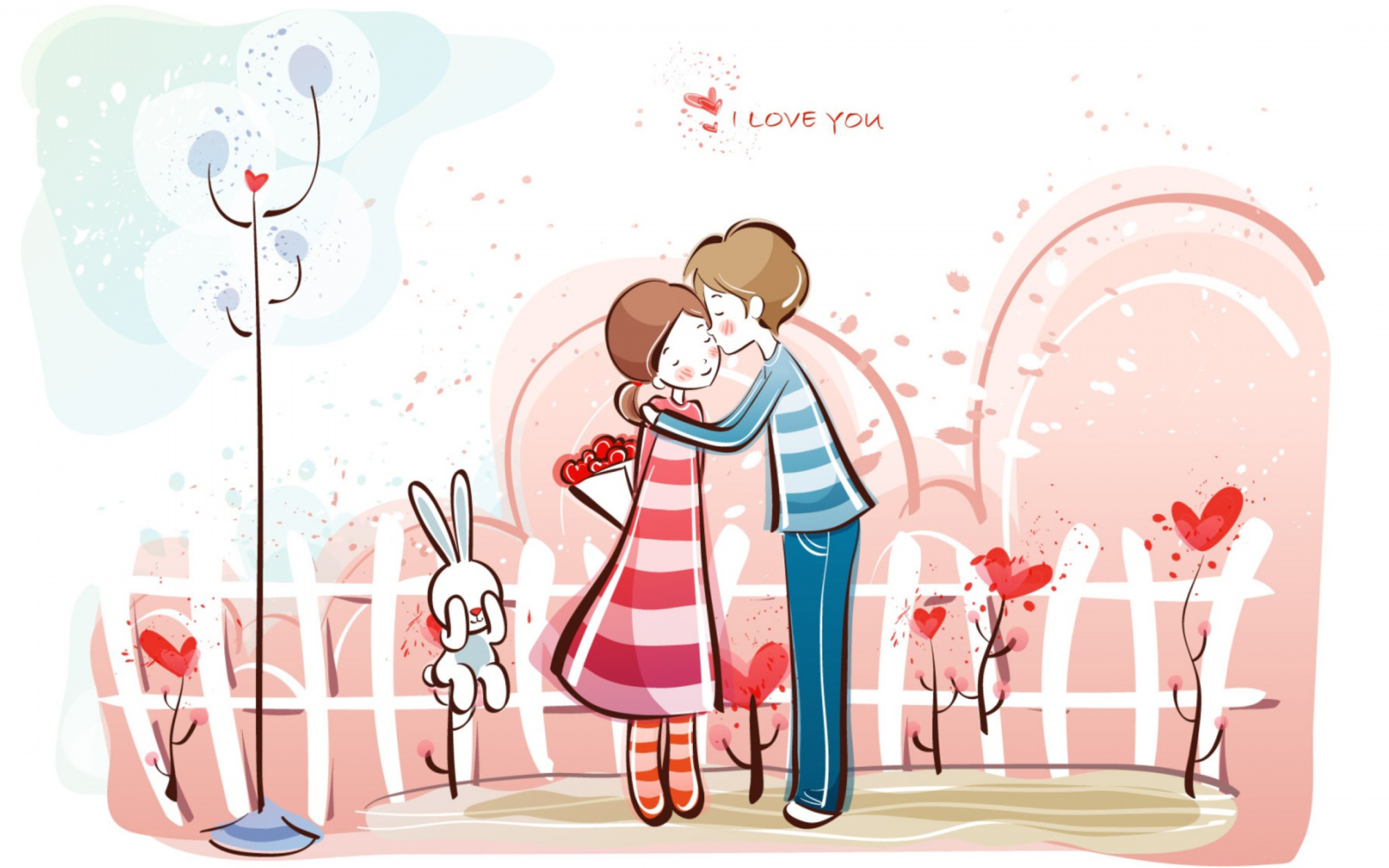 Kissing Couple wallpaper 2560x1600