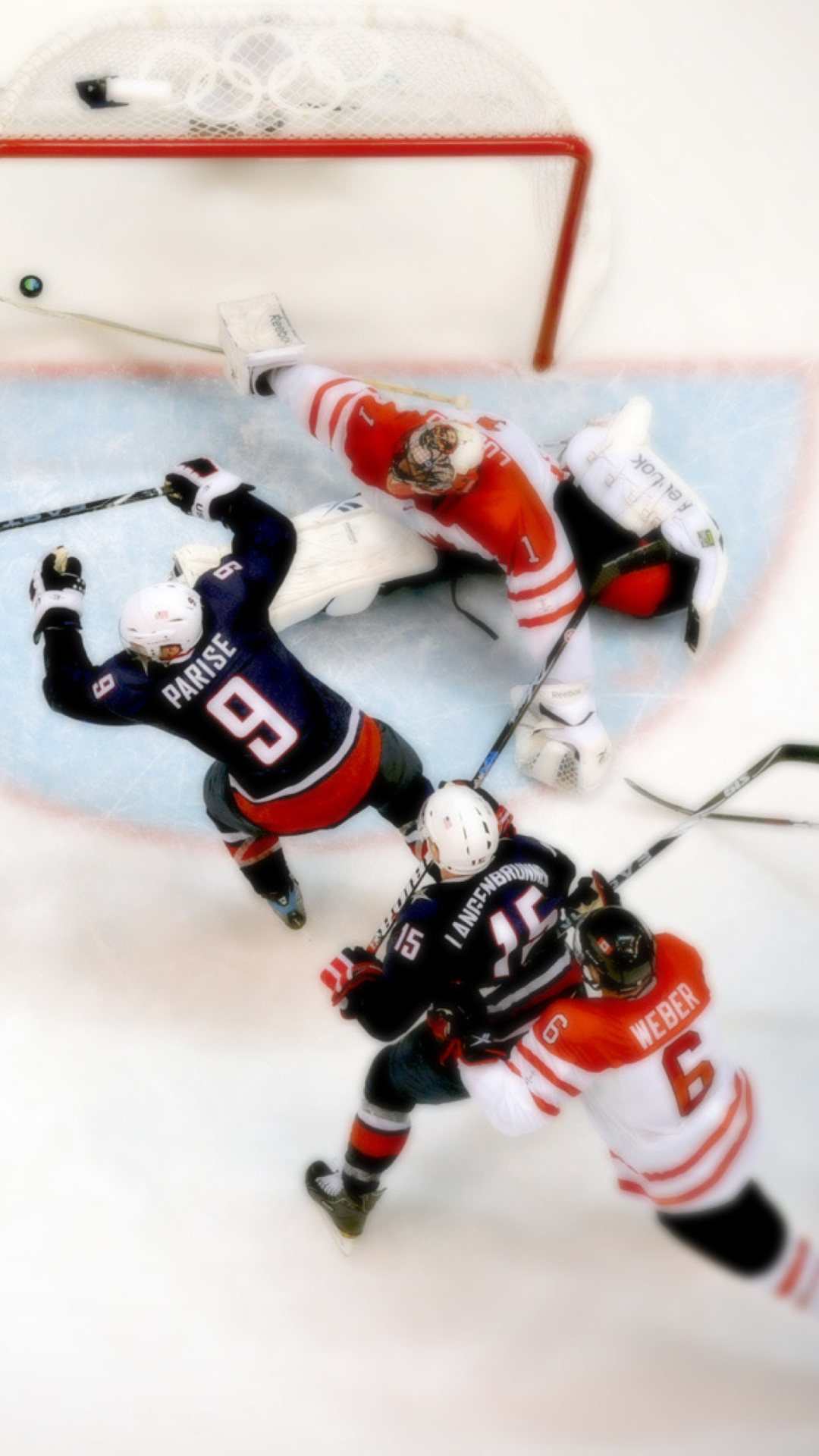 Fondo de pantalla Winter Olympics Hockey Game 1080x1920