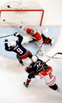 Winter Olympics Hockey Game screenshot #1 240x400