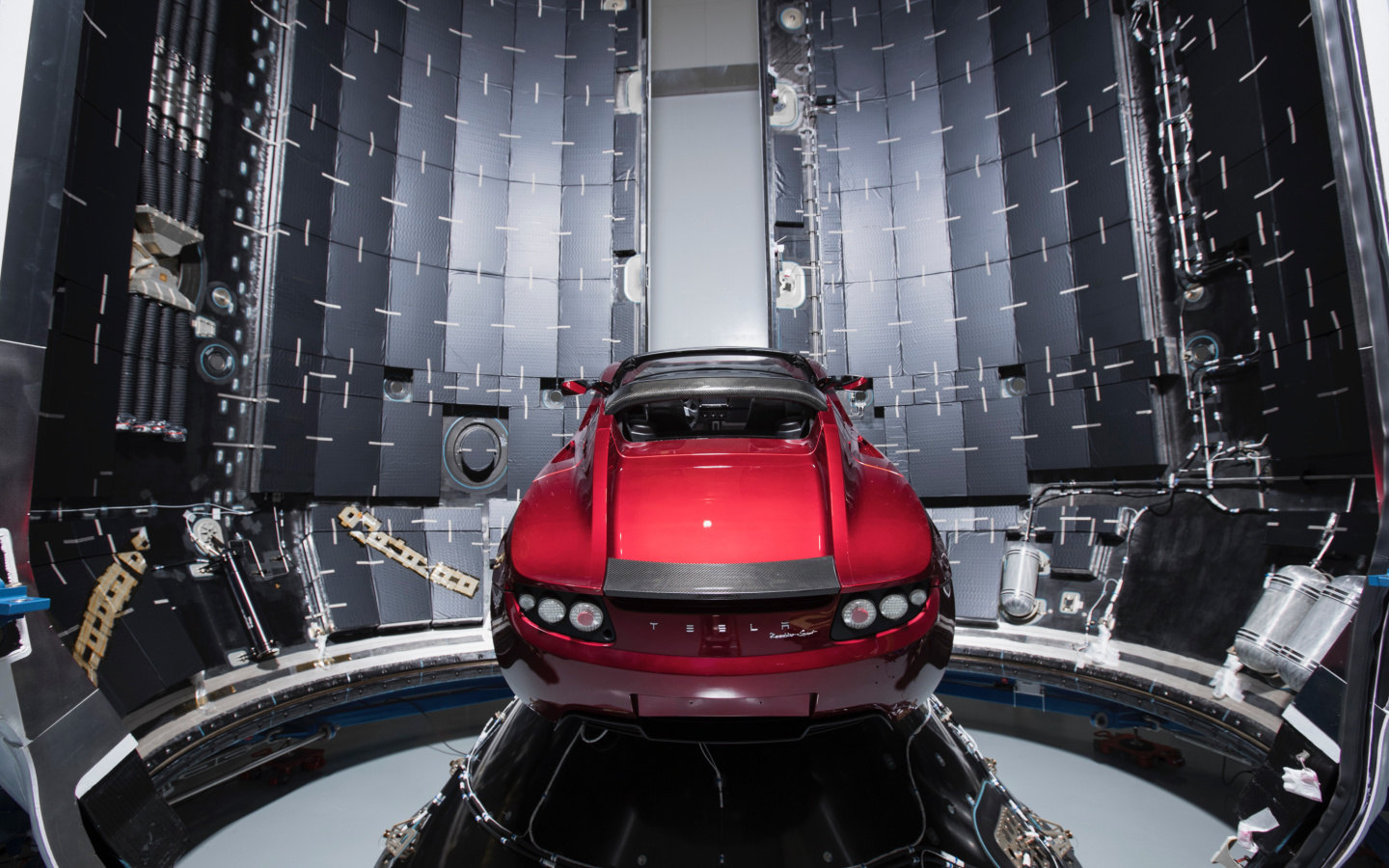 Screenshot №1 pro téma SpaceX Starman Tesla Roadster 1440x900