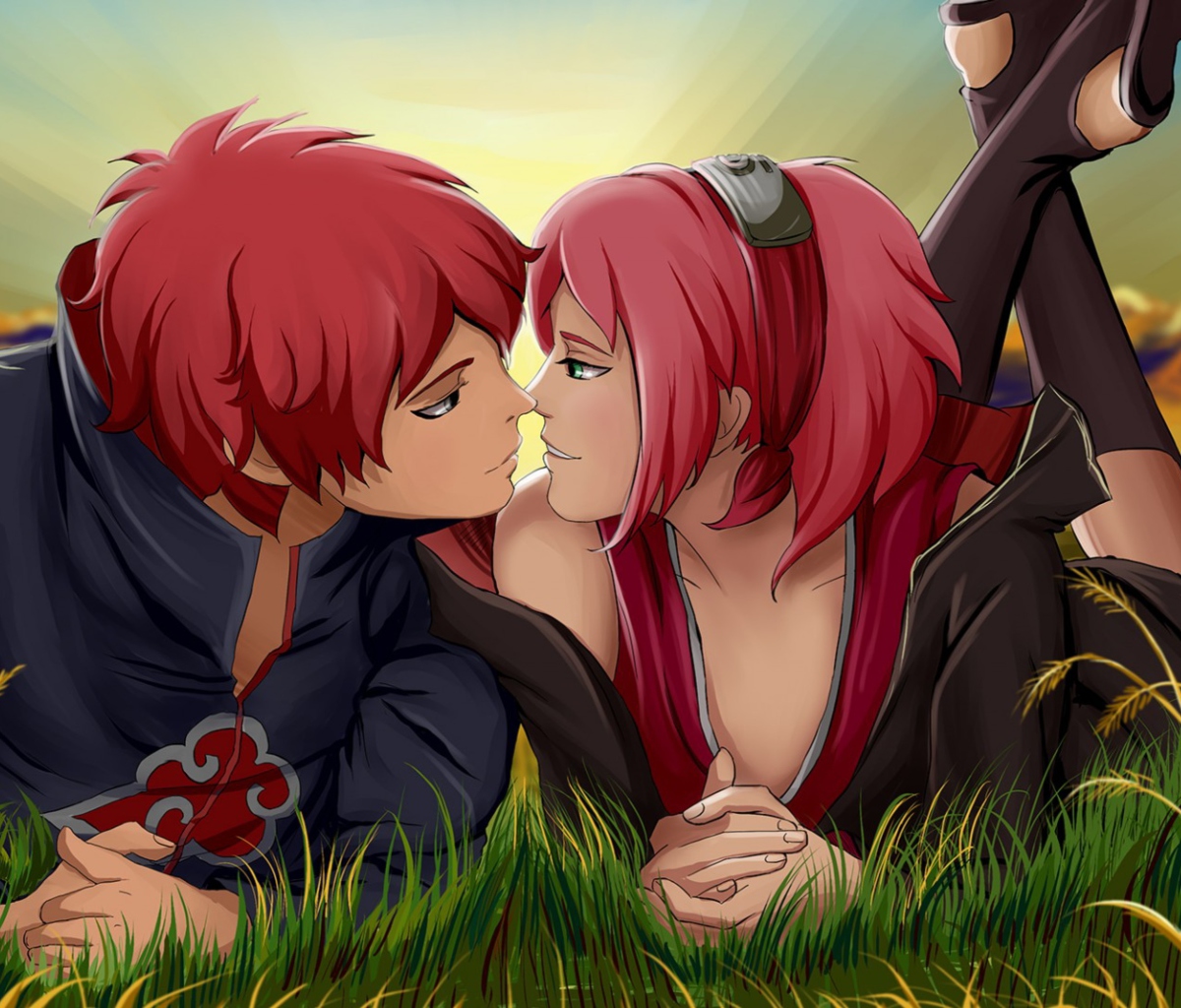 Sasori And Sakura wallpaper 1200x1024