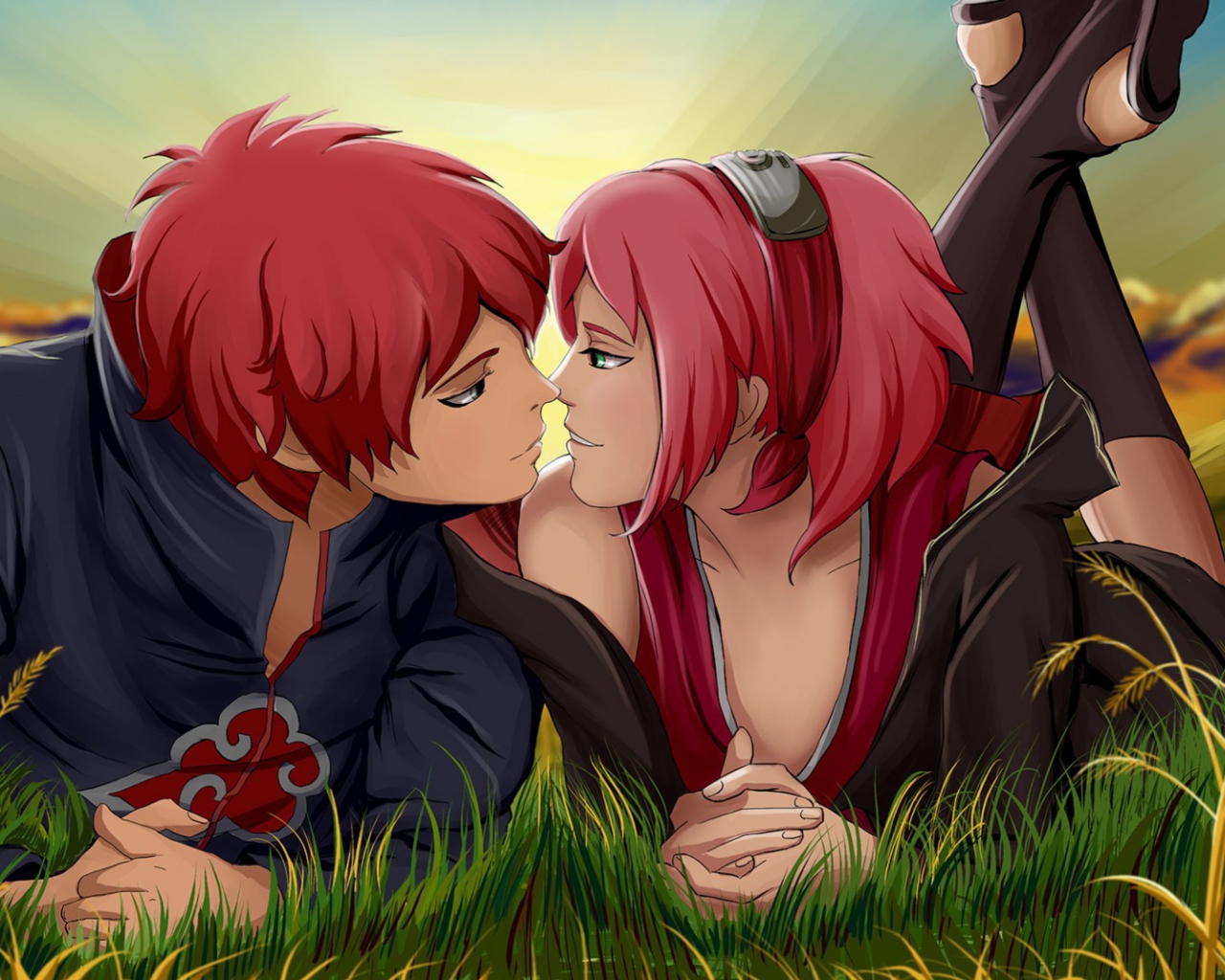 Fondo de pantalla Sasori And Sakura 1280x1024