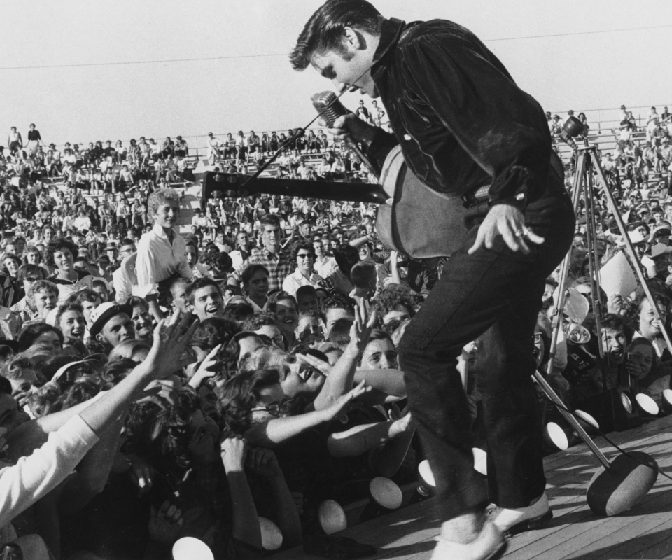 Das Elvis Presley At Concert Wallpaper 960x800