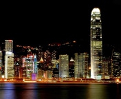 Hong Kong City wallpaper 176x144