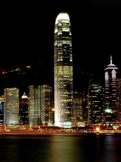 Fondo de pantalla Hong Kong City 240x320