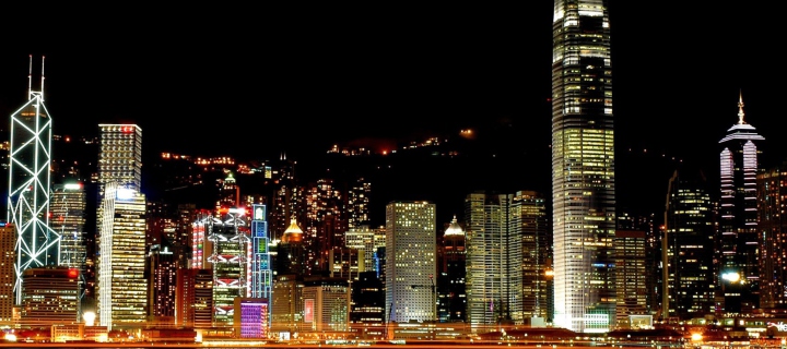 Hong Kong City wallpaper 720x320