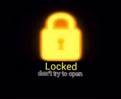 Locked - Don't Try To Open wallpaper 176x144