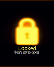 Das Locked - Don't Try To Open Wallpaper 176x220