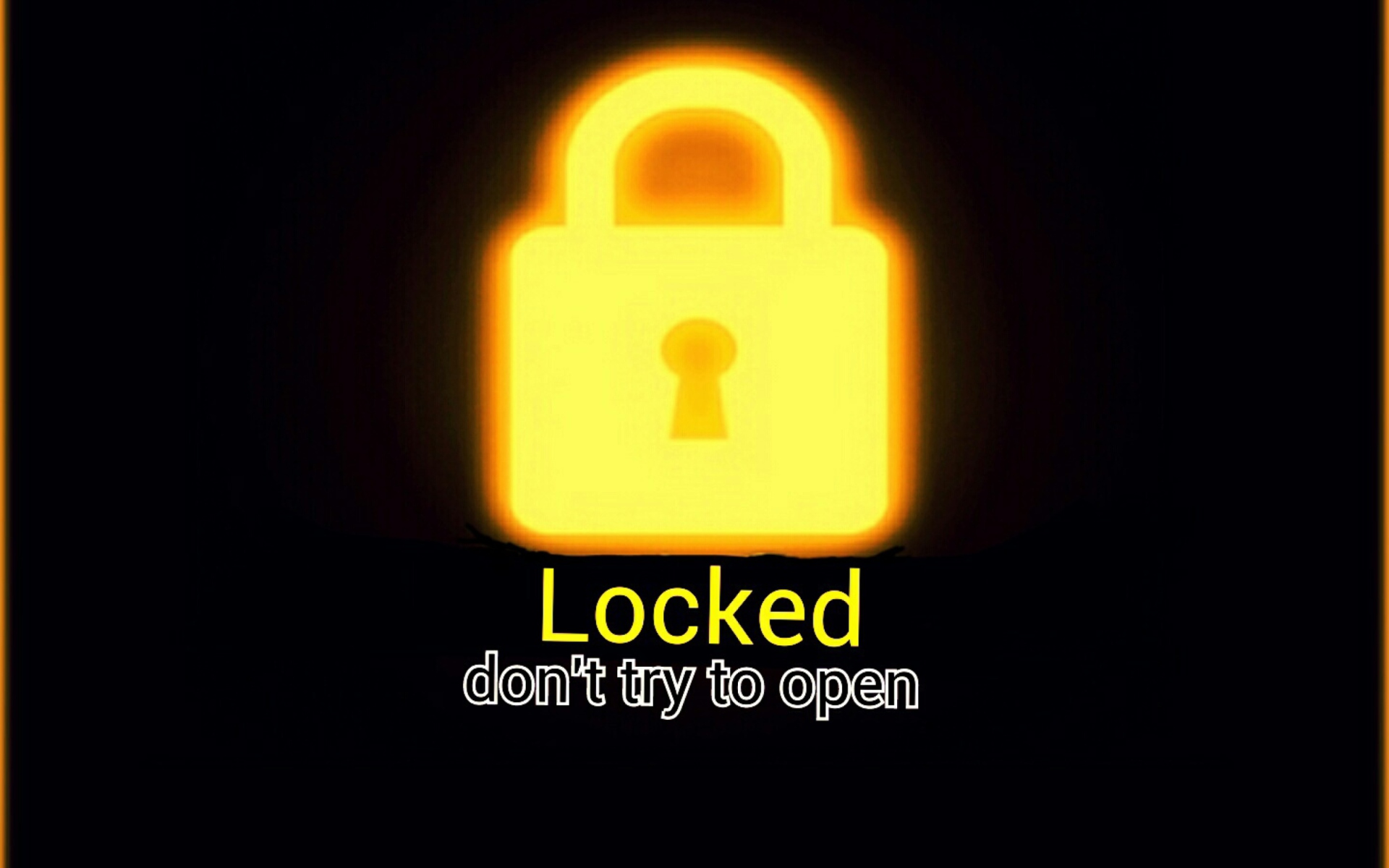 Sfondi Locked - Don't Try To Open 1920x1200