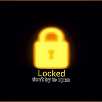 Fondo de pantalla Locked - Don't Try To Open 208x208