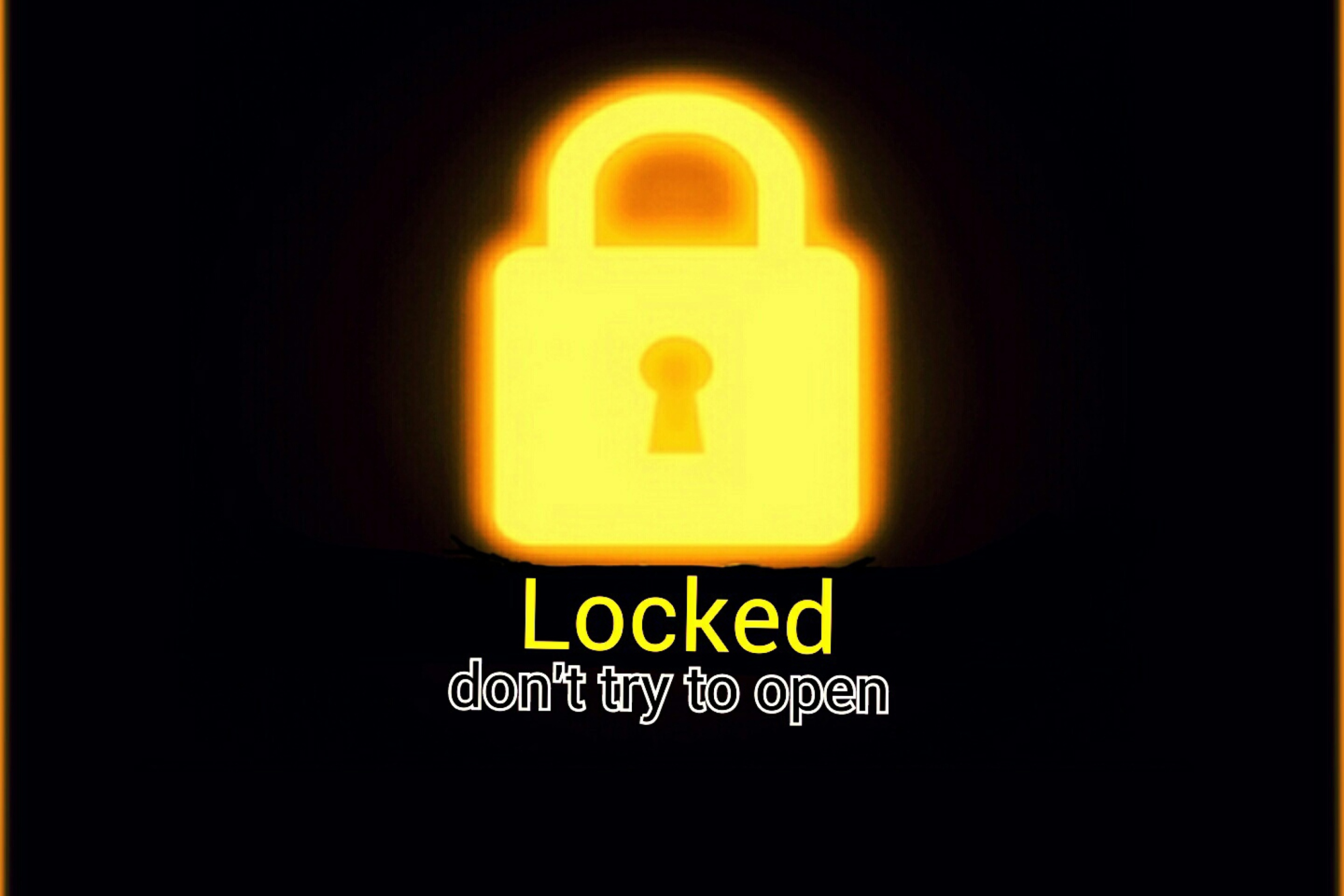Sfondi Locked - Don't Try To Open 2880x1920