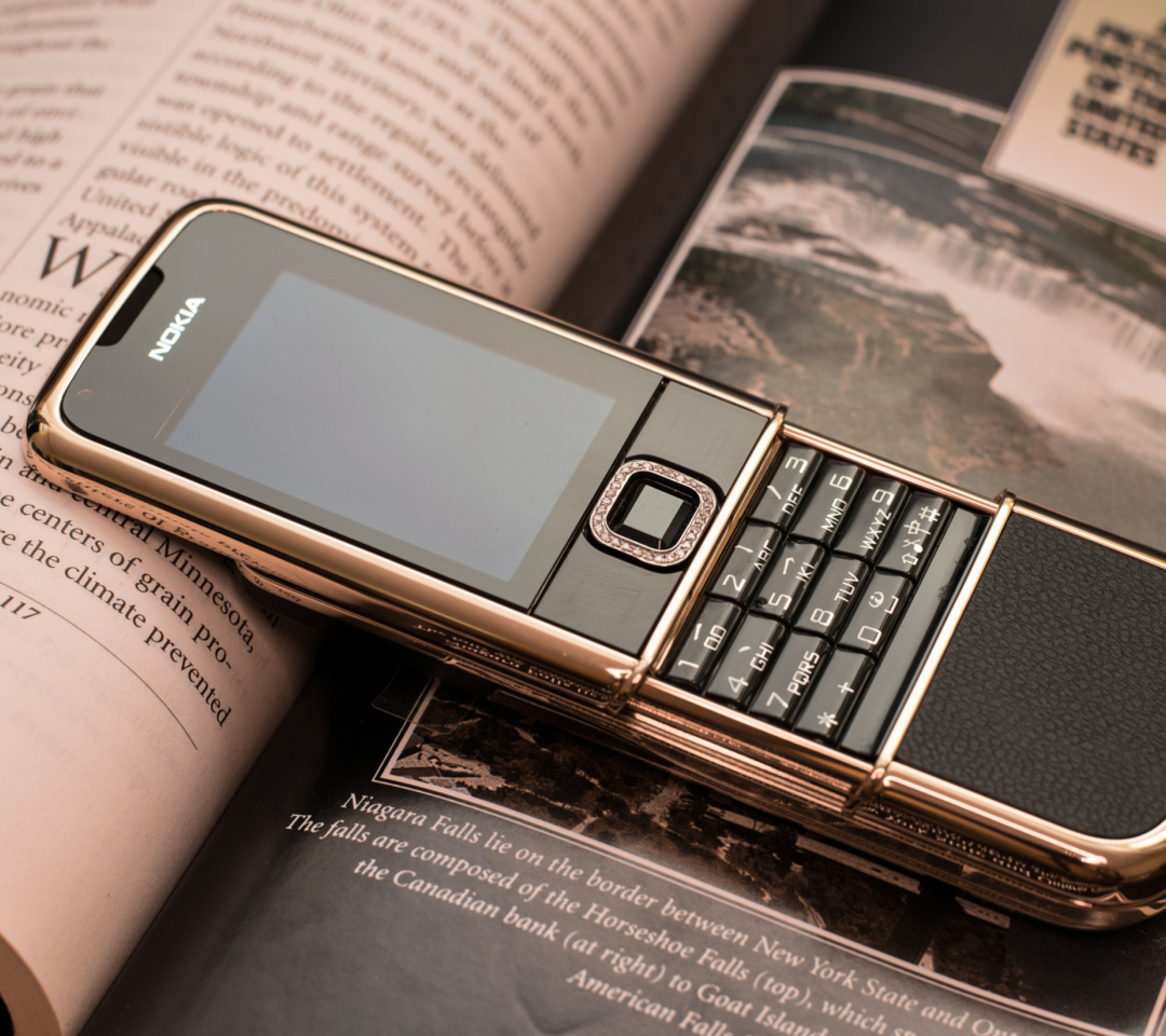 Обои Nokia 8800 Gold Arte Rose 1080x960