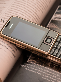 Das Nokia 8800 Gold Arte Rose Wallpaper 240x320