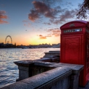 Fondo de pantalla England Phone Booth in London 128x128