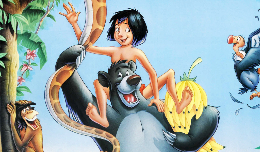 Sfondi The Jungle Book HD, Mowglis Brothers 1024x600