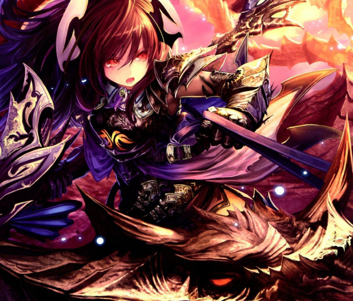 Das Blood of Bahamut Action Anime RPG Wallpaper 1200x1024