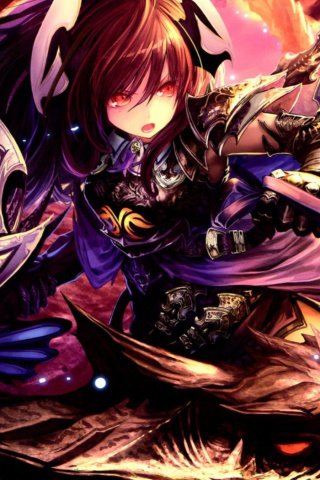 Blood of Bahamut Action Anime RPG wallpaper 320x480