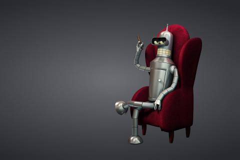 3D Bender Futurama screenshot #1 480x320
