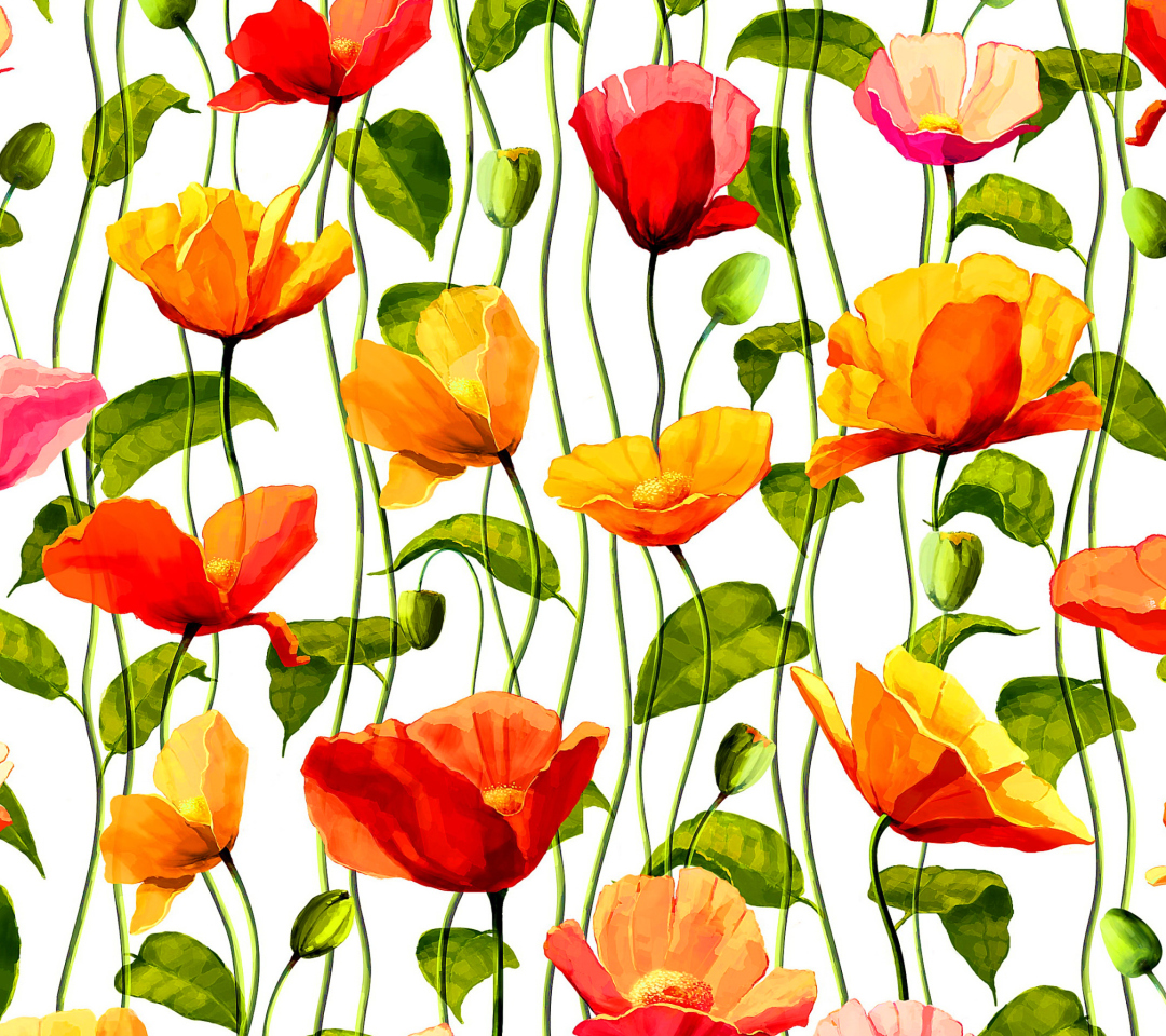 Fondo de pantalla Floral Pattern 1080x960