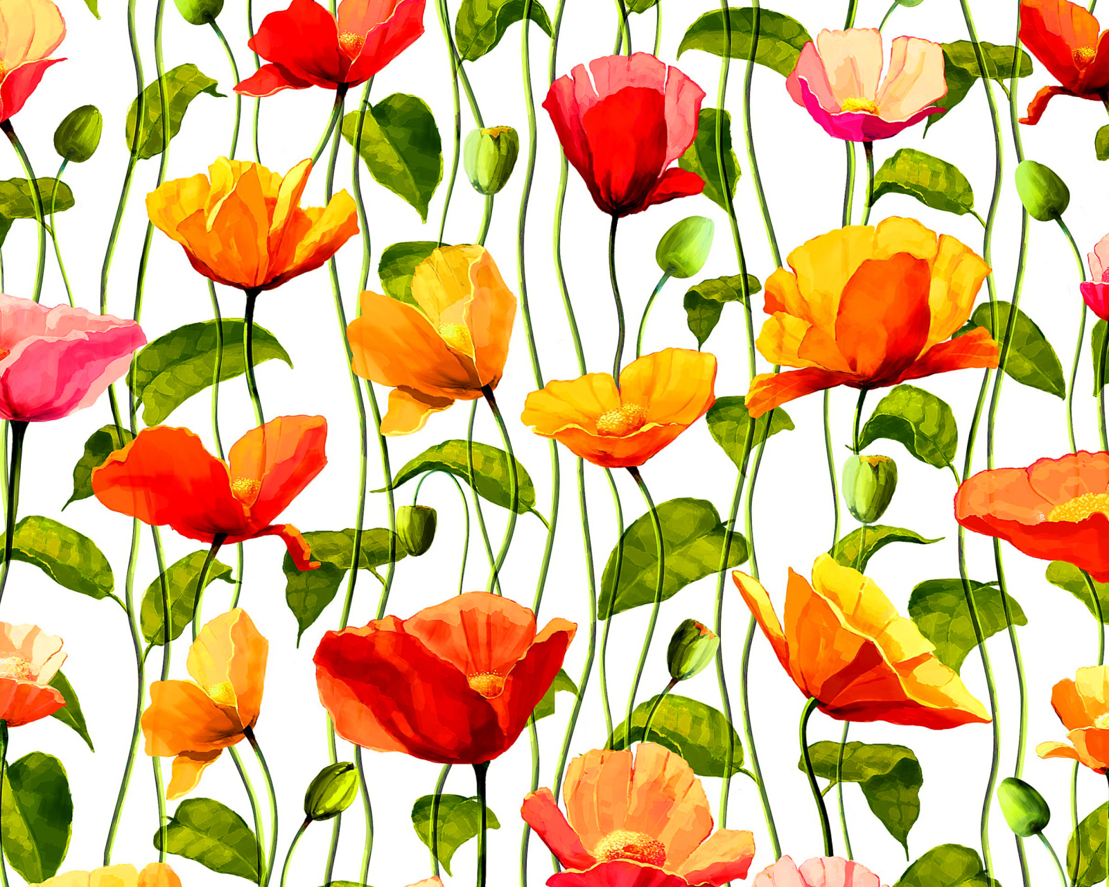 Das Floral Pattern Wallpaper 1600x1280