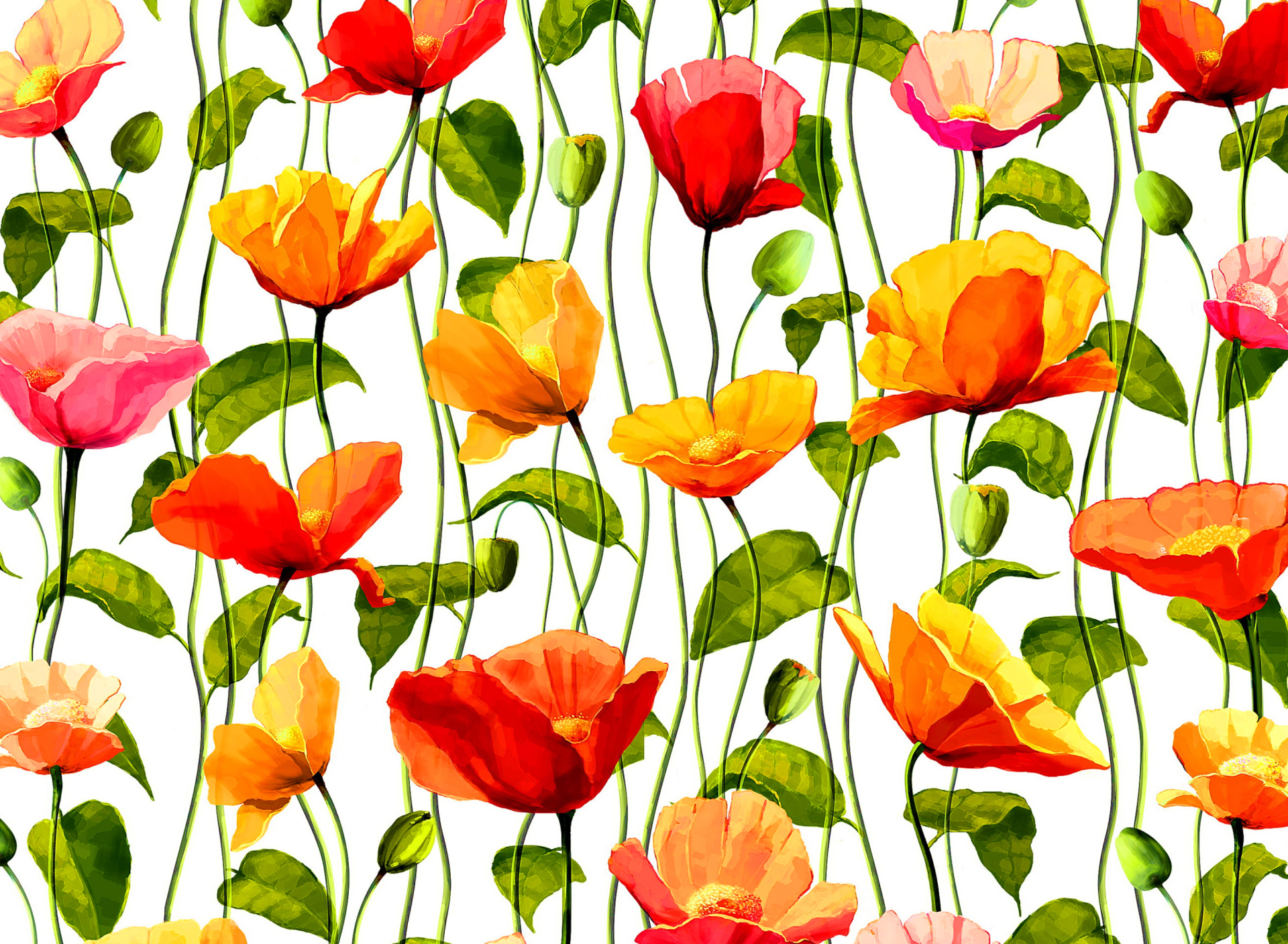 Das Floral Pattern Wallpaper 1920x1408
