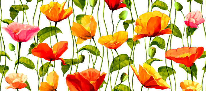 Fondo de pantalla Floral Pattern 720x320