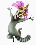 Screenshot №1 pro téma Lemur King From Madagascar 128x160