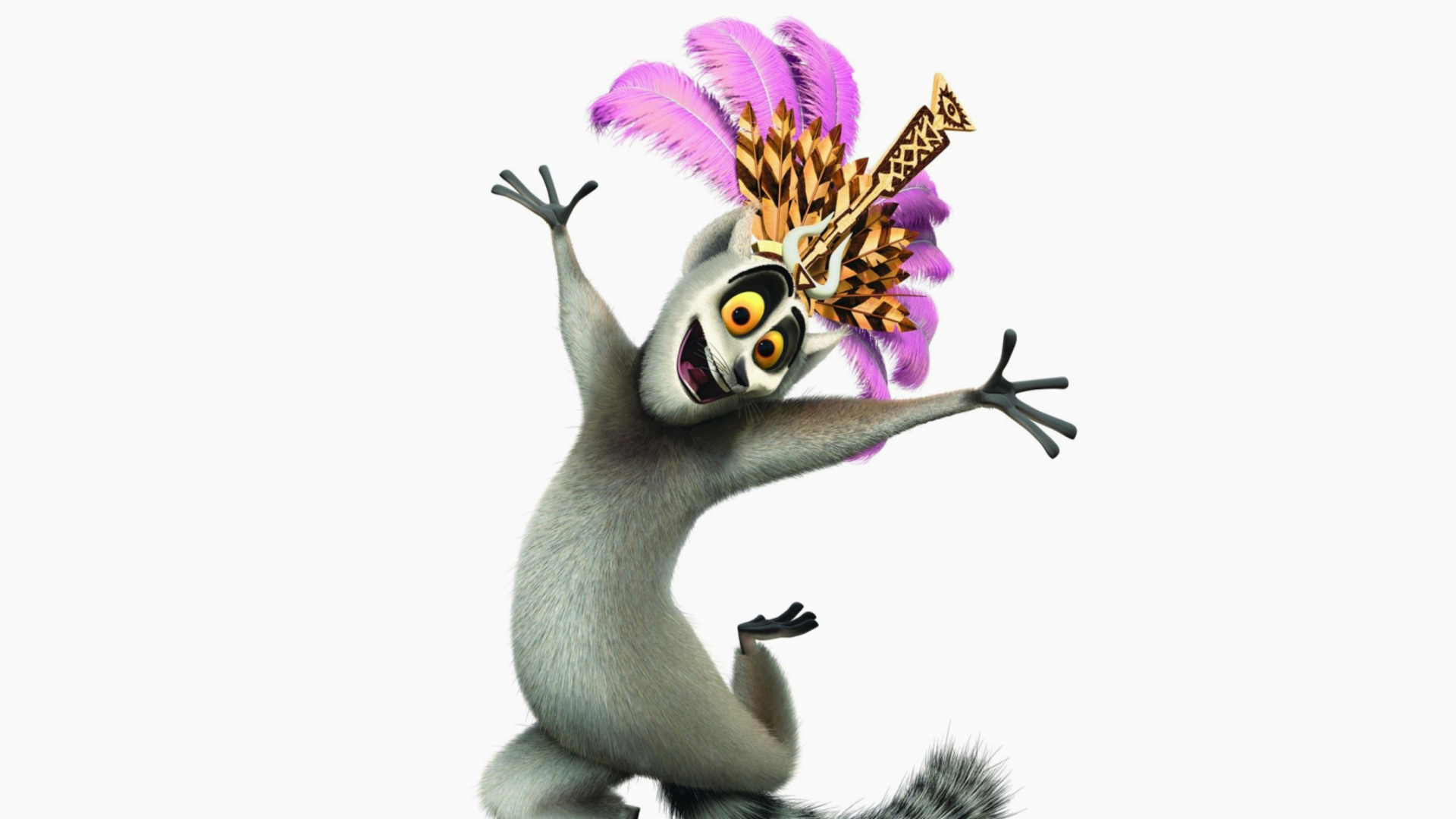 Screenshot №1 pro téma Lemur King From Madagascar 1920x1080