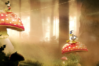 Mickey Mouse and Donald Duck - Obrázkek zdarma pro Samsung Galaxy S4