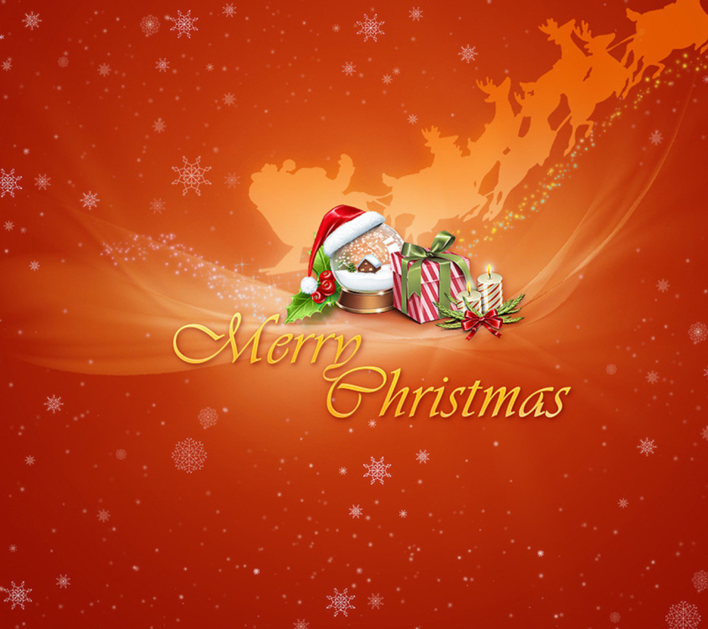 Das Merry Christmas Wallpaper 1440x1280