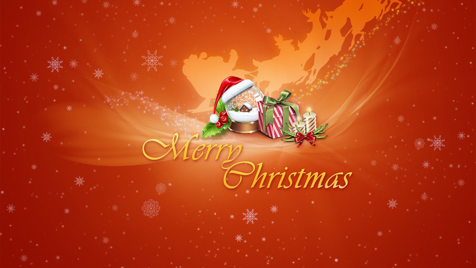 Merry Christmas wallpaper 1600x900