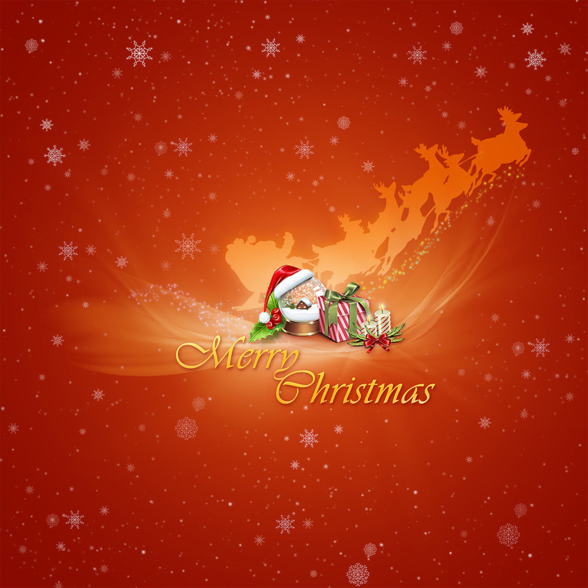 Das Merry Christmas Wallpaper 2048x2048