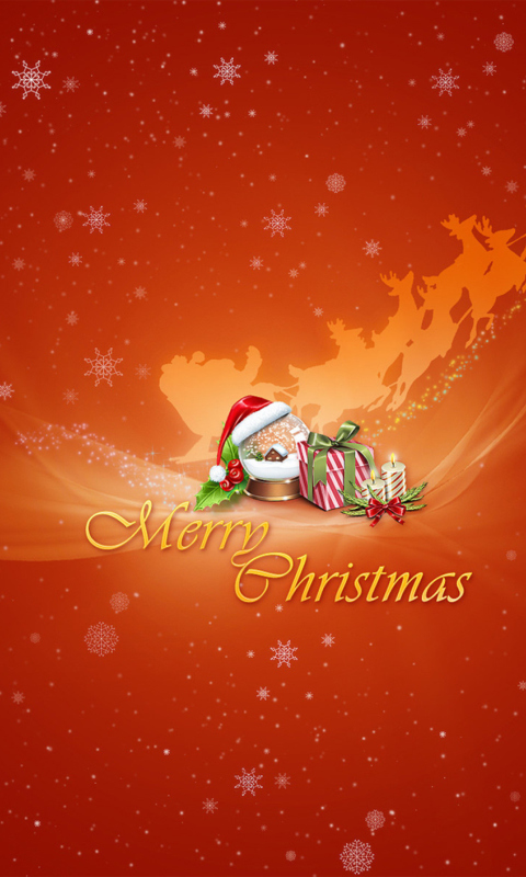 Обои Merry Christmas 480x800