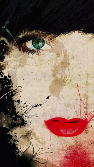 Red Lips wallpaper 360x640